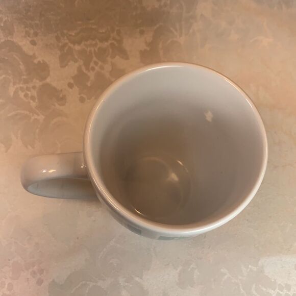 Secret Celebrity I Run To Burn Off The Crazy 16 Ounce Blue Lettering White Mug - Picture 3 of 6